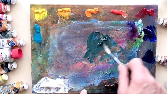 Уроки по масляной живописи для начинающих. Как смешивать краски? Преимущества скупой палитры. смотреть онлайн