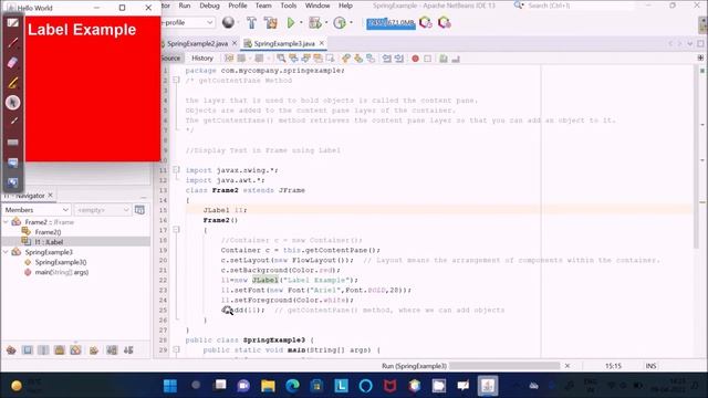 What is getContentPane Method in Java смотреть онлайн
