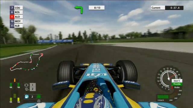 FORMULA ONE CHAMPIONSHIP EDITION-FERNANDO ALONSO/RENAULT/IMOLA/GAMEPLAY PS3 смотреть онлайн