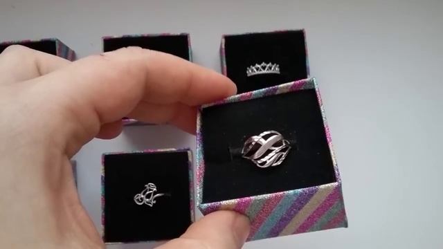 Прелестные УКРАШЕНИЯ - серебро кольца с фианитами и алмазкой! ПРОДАЖА. смотреть онлайн