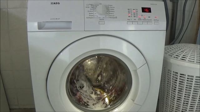 Washing machine AEG Lavamat Protex L72475FL synthetics time save 30°C extra rinse test example #247 смотреть онлайн