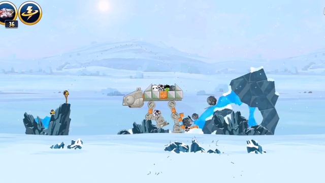Angry Birds Star Wars Hoth 11 уровень "Для души" смотреть онлайн