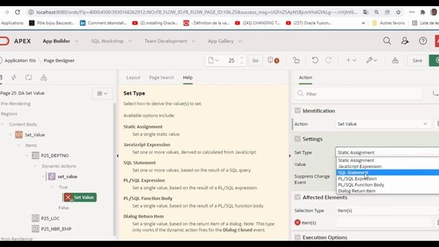 Set Value avec une action dynamique Oracle Apex 20.2 Part - 1 смотреть онлайн