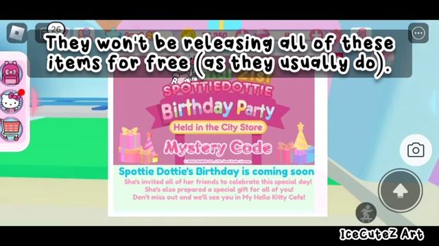 NEW UPCOMING FREE ITEMS! HOW TO GET THESE NEW FREE CINNAMOROLL UGC ITEMS IN MY HELLO KITTY CAFE! смотреть онлайн