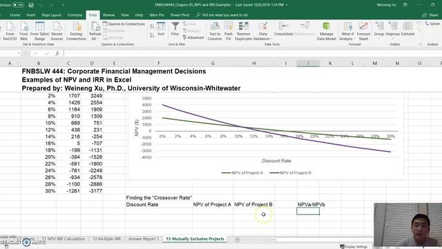 NPV Calculation in Excel with NPV Function and Solver смотреть онлайн