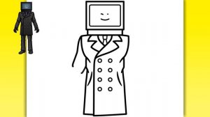 КАК НАРИСОВАТЬ ТВ МЕНА из Скибиди Туалет