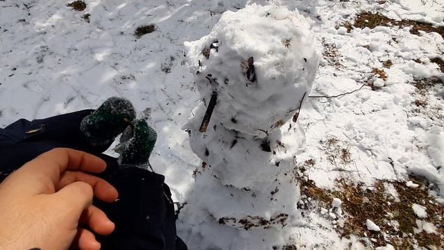 РАЗРУШИЛИ НАШЕГО СНЕГОВИКА