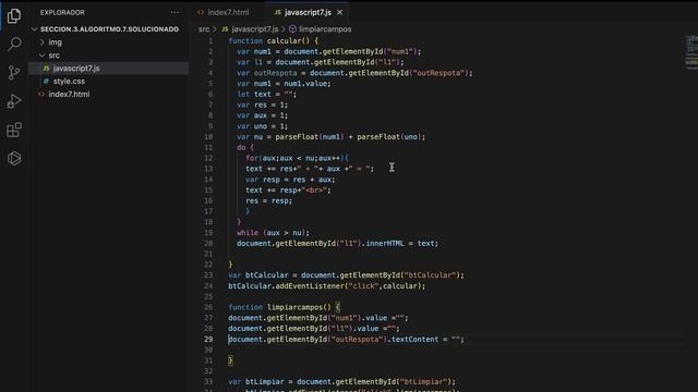 JavaScript Sección 3 Algoritmo 7 смотреть онлайн
