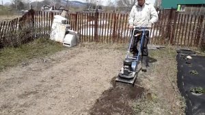 Удлинил фрезу на электро культиваторе ЛопЛош и протестировал на копке огорода  19 Мая 2022 года