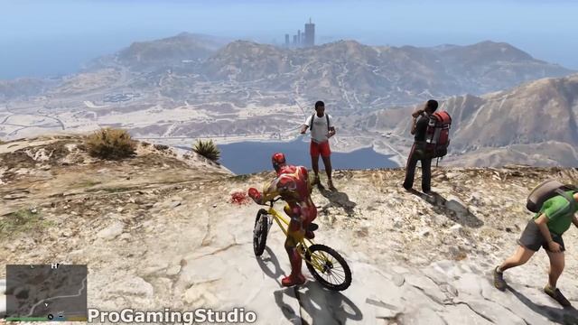 Iron Man Gameplay in GTA 5 - Funny Moments & Fails смотреть онлайн
