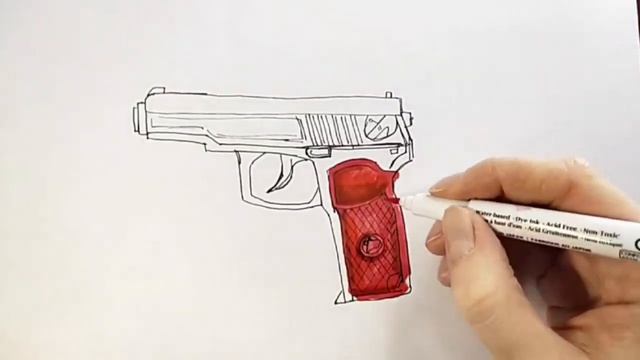 КАК НАРИСОВАТЬ ПИСТОЛЕТ МАКАРОВА/ ПОШАГОВЫЕ УРОКИ РИСОВАНИЯ ДЛЯ НАЧИНАЮЩИХ смотреть онлайн