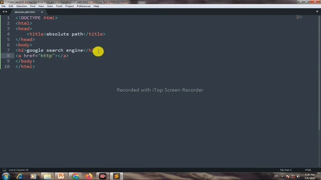 Absolute and Relative path to create a link | #code study Indian смотреть онлайн