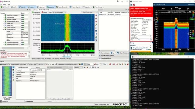 Streaming VITA49 live from CRFS RFeye node - single channel смотреть онлайн