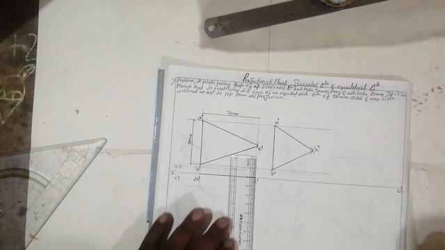 Problem 1# projection of planes # isosceles triangle and equilateral triangle with hp and vp easy ? смотреть онлайн