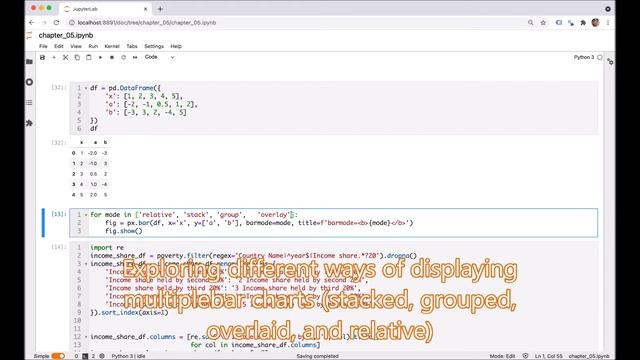 5. Interactively Comparing Values with Bar Charts and Drop-Down Menus смотреть онлайн