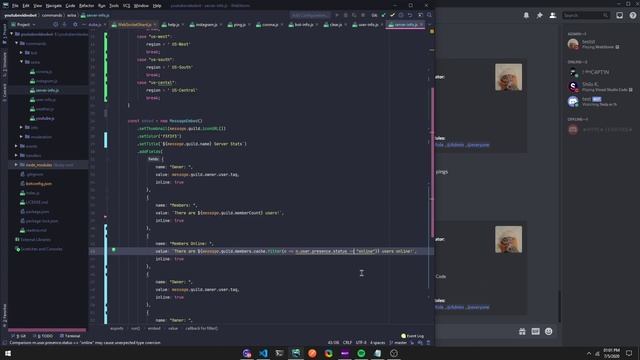 Server Info Command | Discord.js | v12 смотреть онлайн