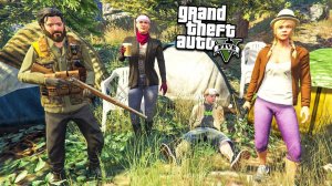 ГТА 5 ВЫЖИВАНИЕ И ОХОТА В ЛЕСУ РЕАЛЬНАЯ ЖИЗНЬ В GTA 5 МОДЫ #28 обзор веселая игра #мультик #длядетей