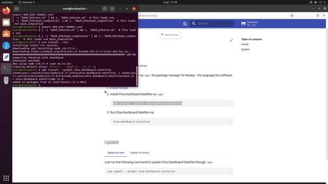 Install Chia Dashboard (Ubuntu/Linux) смотреть онлайн