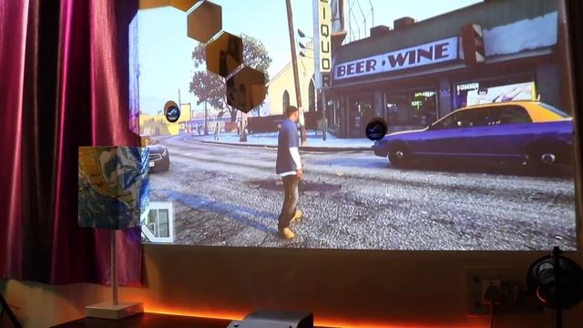 GTA 5 on 80 INCH Massive Projector Screen смотреть онлайн