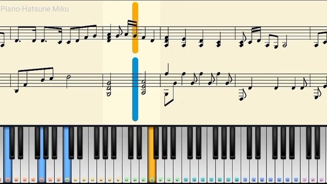 Hatsune Miku Senbonzakura Хацунэ Мику 初 音 ミ ク Piano смотреть онлайн