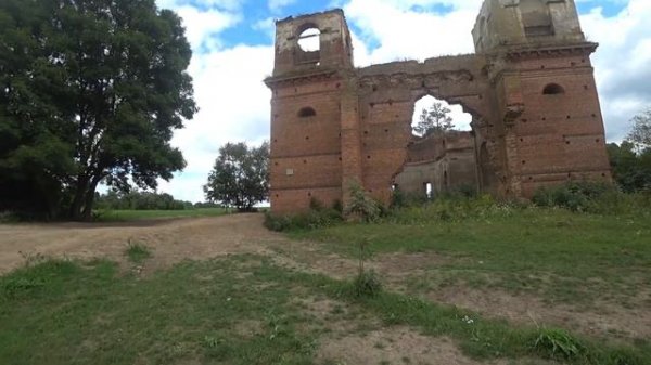 Деревня Каничи: разрушенный бровар и костел. 08-08-2020