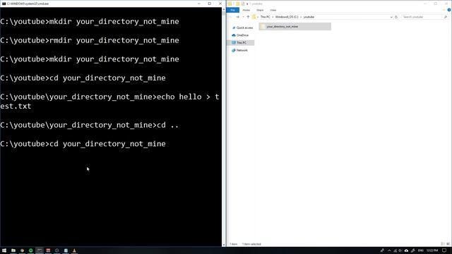 HOW TO DELETE A DIRECTORY (RMDIR) IN CMD смотреть онлайн