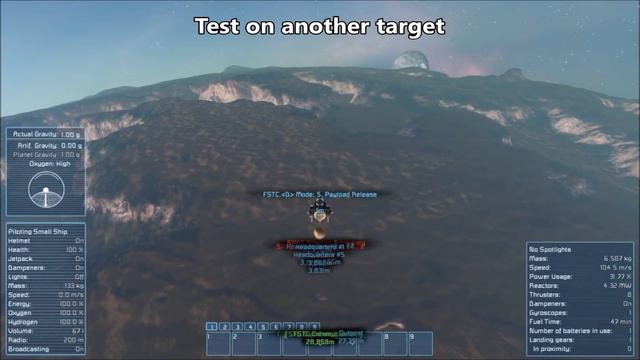 Space Engineers - Random Stones Drop Test смотреть онлайн