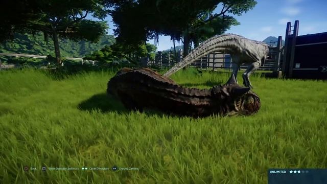 Jurassic World Evolution: Carnotaurus Pair Vs Spinoraptor Pair (Base Genome)