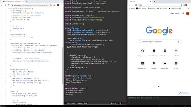 React shopping cart: from class to function (forked project). смотреть онлайн