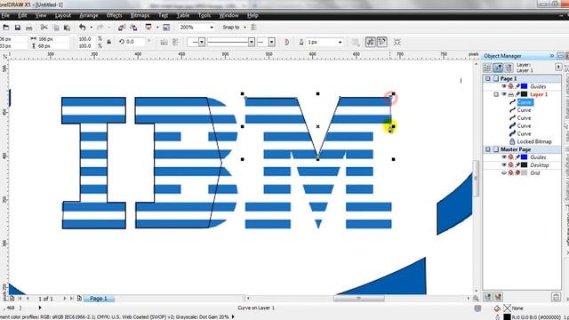 How to Make a logo using CorelDraw X5 смотреть онлайн