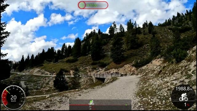 20 minute Scenic Bike Trail Indoor Cycling South Tyrol Garmin 4K Video смотреть онлайн