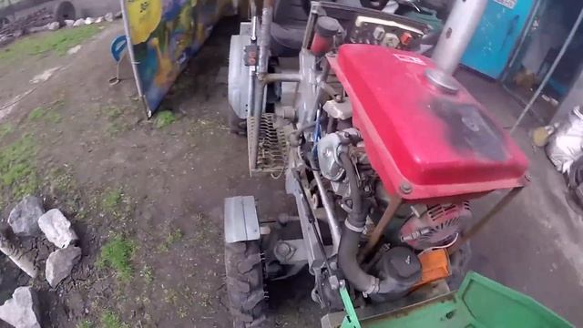 Первый запуск самодельного трактора после зимы смотреть онлайн