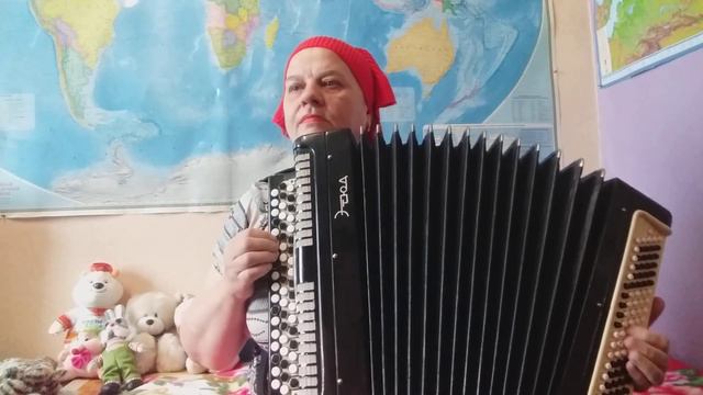 "ПЕСЕНКА КРАСНОЙ ШАПОЧКИ", на баяне. Муз. А.Рыбникова. смотреть онлайн