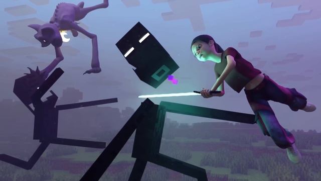 Miss Delight напала на девочку и хотела забрать кошку! CatNap спас девочку! Попали в MINECRAFT!