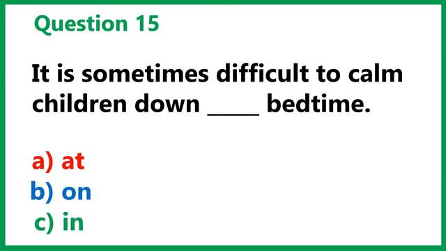 Prepositions Of Time ( In, On, At ) | Grammar Test | 10 English Quiz смотреть онлайн