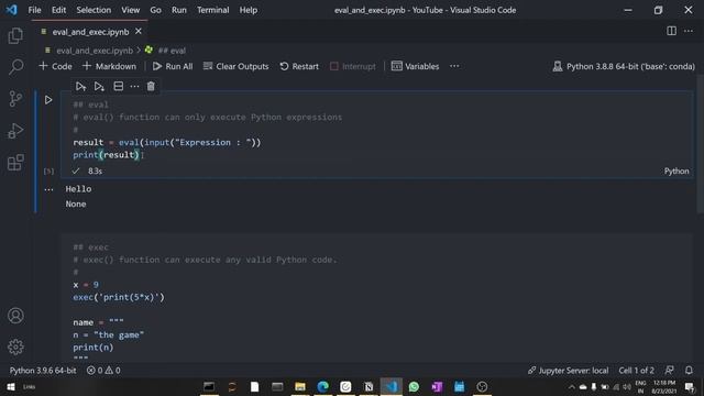 24. Eval & Exec - Python смотреть онлайн