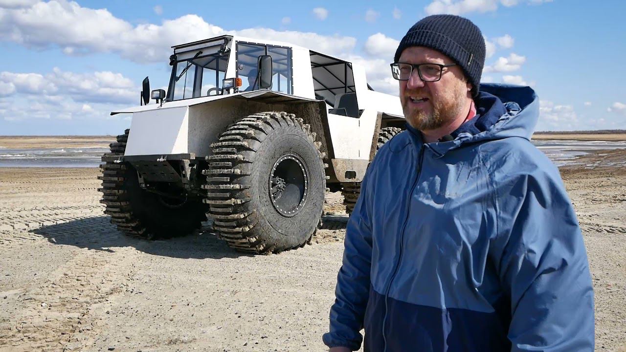 12-ти колёсный ТРОМ 20 испытания на реке смотреть онлайн