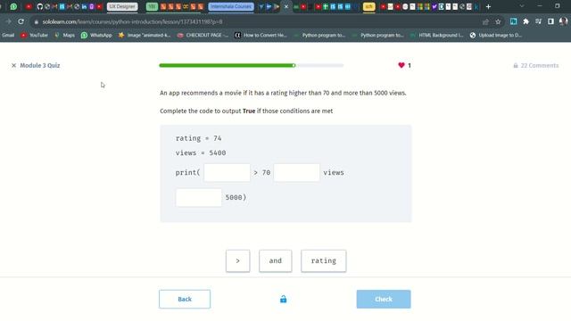 37 Module 3 Quiz | Introduction to Python | Sololearn смотреть онлайн