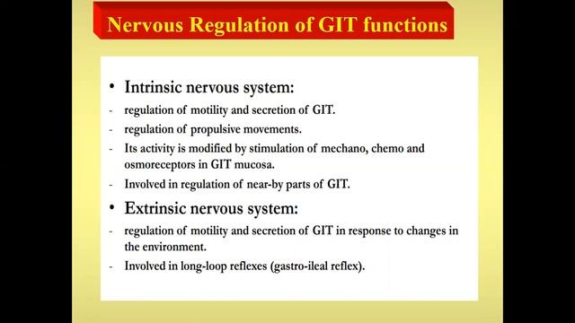 regulation of the GIT system part 1 смотреть онлайн