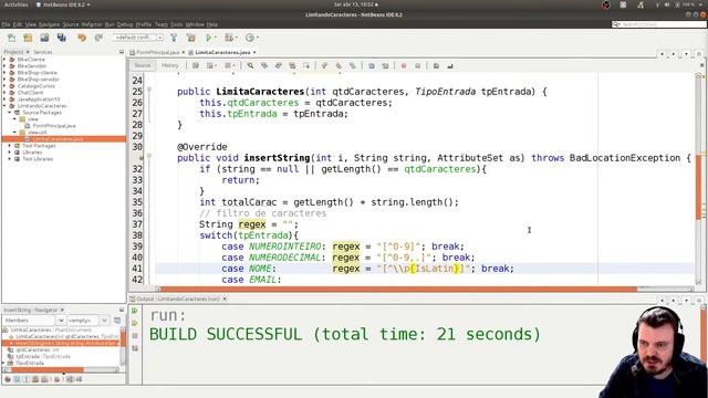 Java: Limitando e filtrando caracteres digitados no JTextField. смотреть онлайн