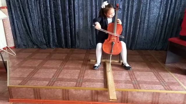 Г. Ромберг - Соната си бемоль мажор - 2ая часть. В исполнении: Акимкожа Айша смотреть онлайн