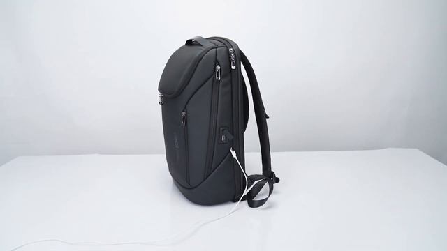 2517 BANGE Bag Backpack Anti Theft Water Repellent Fabric Laptop bag USB Charging смотреть онлайн