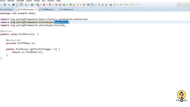 Difference between @Service vs @Repository vs @Component vs @Controller in Spring смотреть онлайн