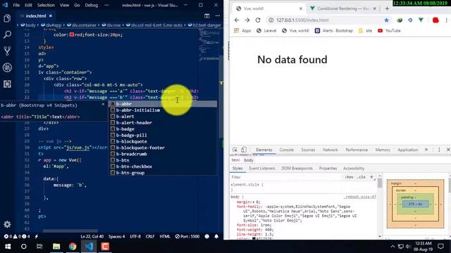 Vue js Conditional Rendering v if,v else,v else if,v if vs v show Part-07 смотреть онлайн