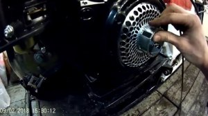 Запуск двигателя Лифан 15л.с, при поломке ручного стартера
