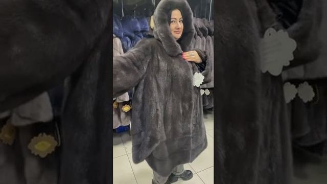 Шуба из Меха Норки Модель - бабочка смотреть онлайн
