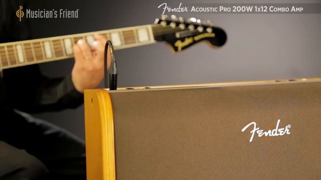 Fender Acoustic Pro 200W 1x12 Acoustic Guitar Combo Amp смотреть онлайн
