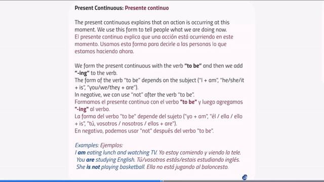 English course of truck drivers Grammar Unit 1 Review of present continuous смотреть онлайн