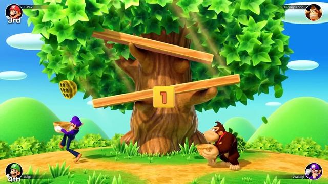 Mario Party Switch - The Top Dangerous Minigames - Mario vs Donkey Kong vs Luigi vs Walugi смотреть онлайн