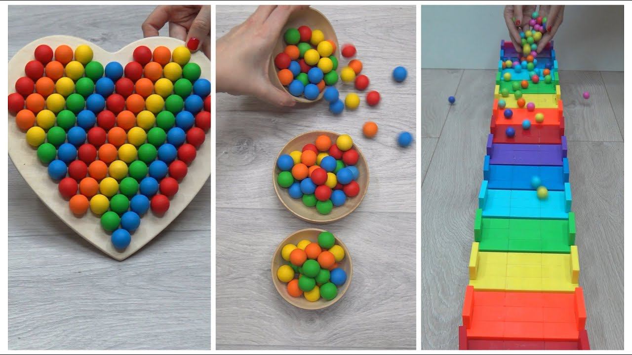 Oddly Satisfying Reverse Video. Colorful Relaxing Compilation. No Talking, No Music